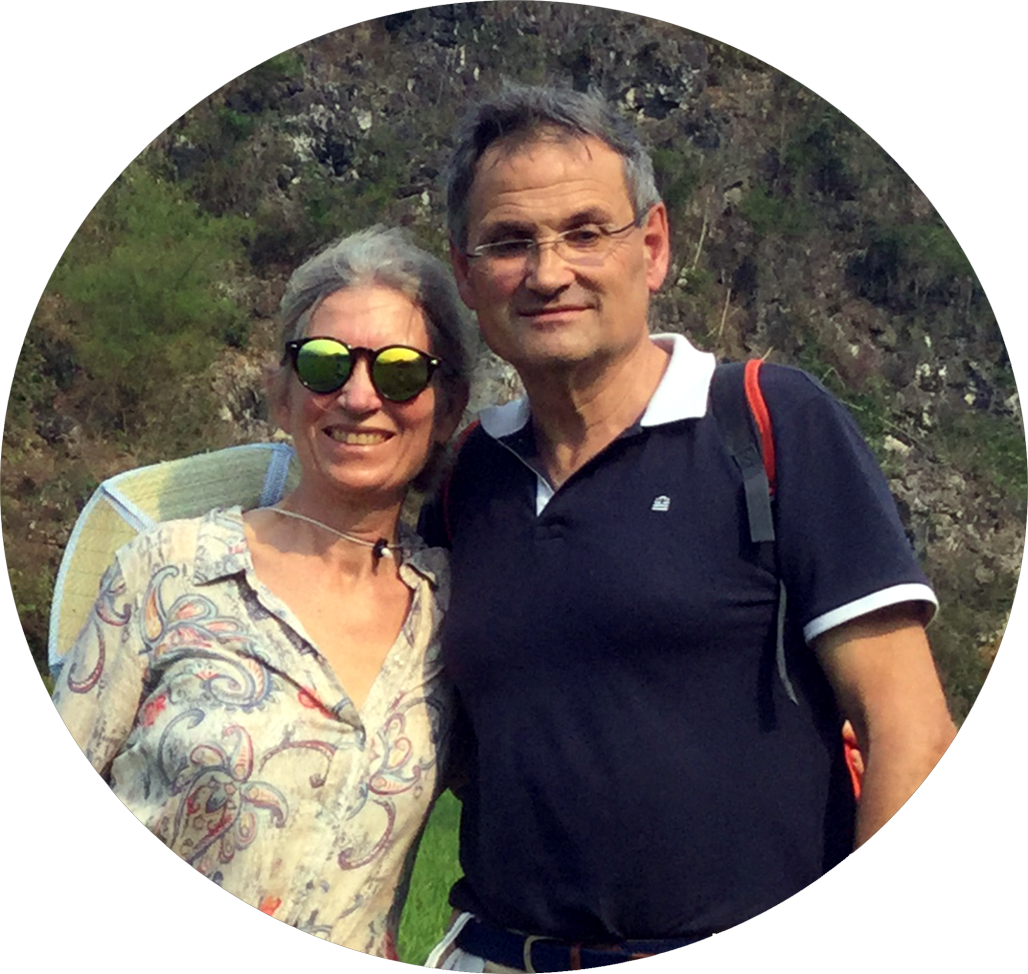 Marianne et Olivier propriétaires du gîte de charme Edenlot